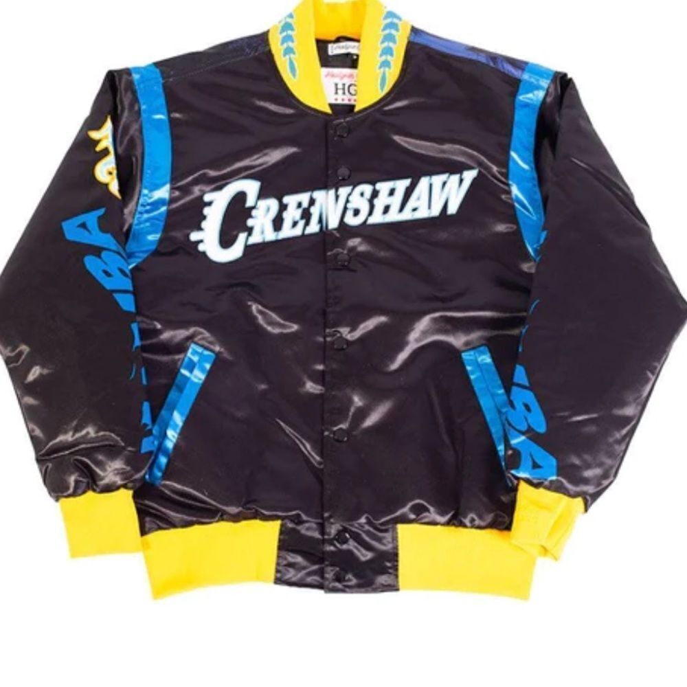 Headgear Classics Black ALT KOBE‎ CRENSHAW SATIN JACKET Sz 6XL NWT